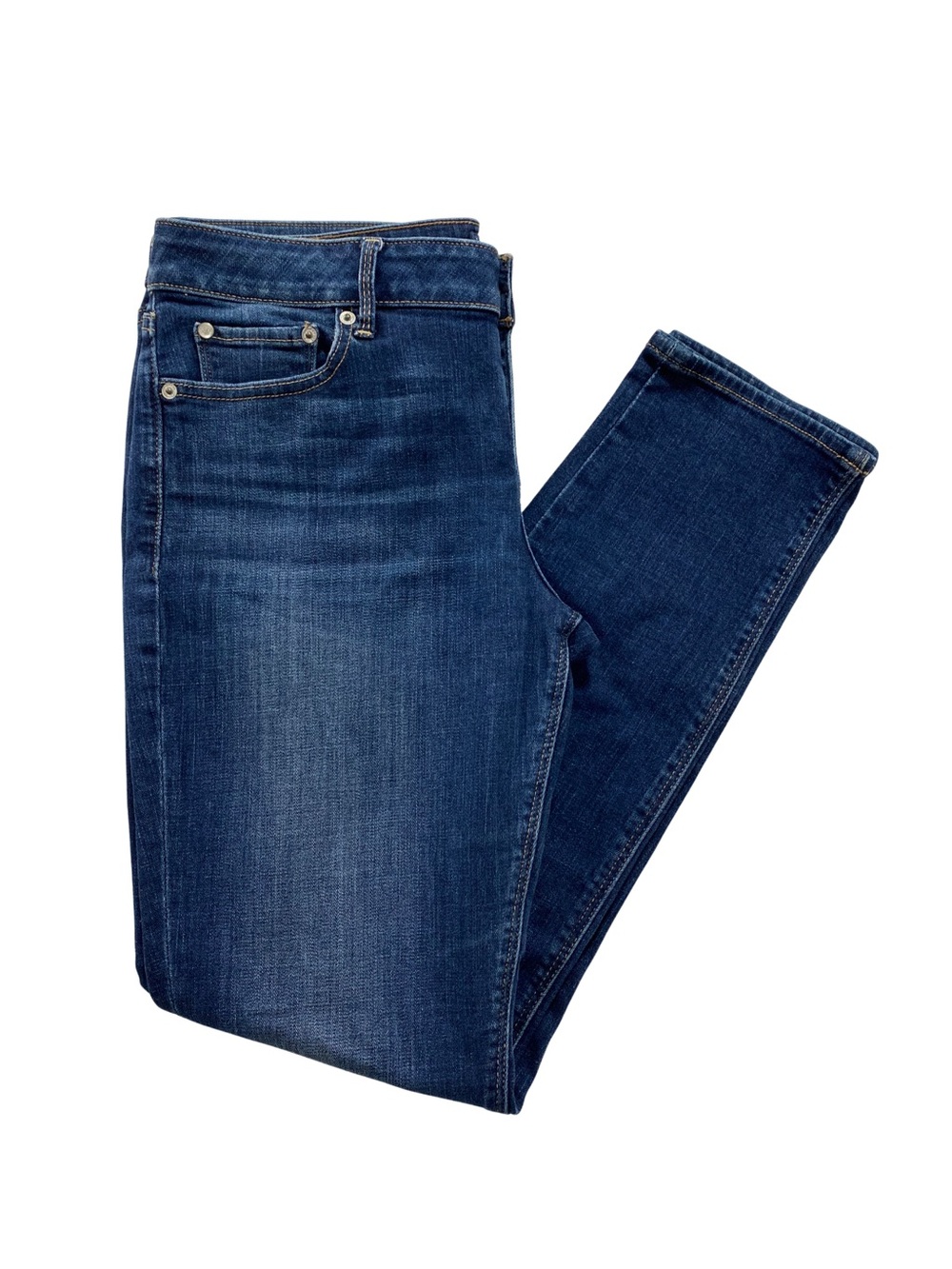 Lucky Brand Lolita Skinny Jeans Size 12 / 31 Dark Wash Curvy Mid Rise Stretch